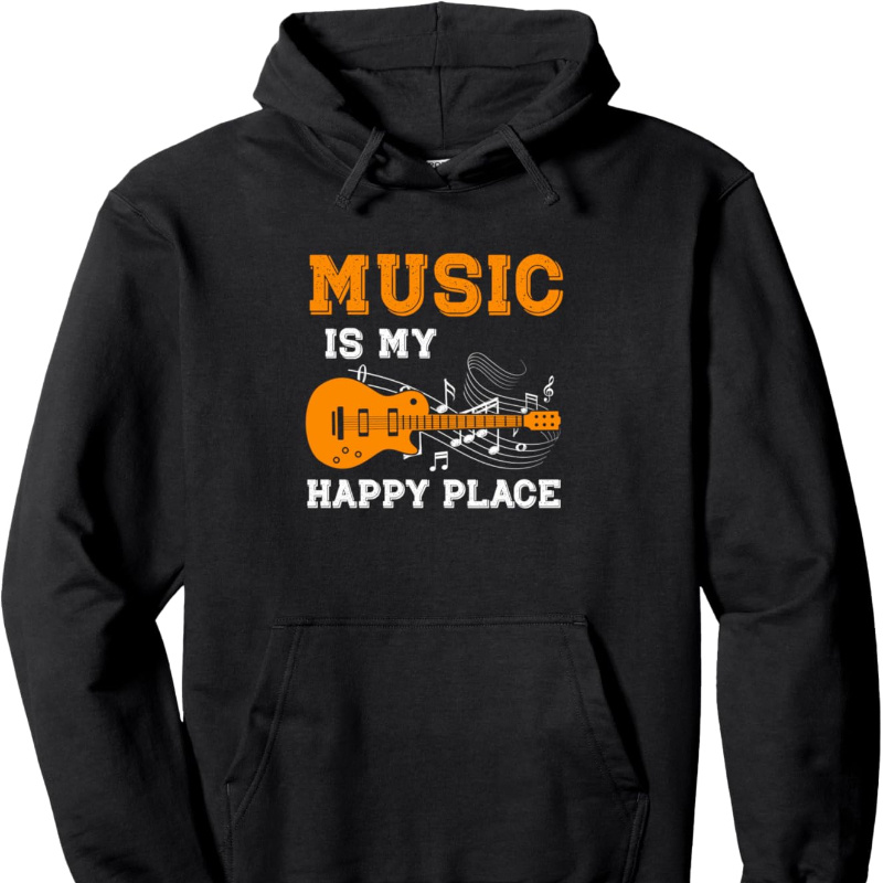 

Guitar - Is Place - Hooded Sweatshirt- For Men Women Mom Dad