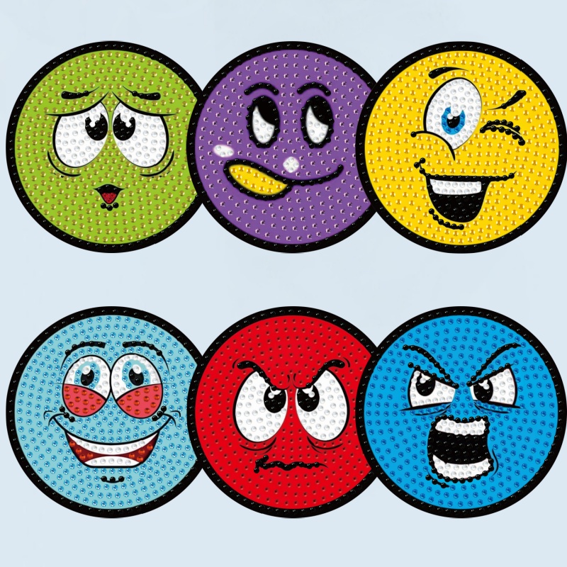 TEMU 1 Set Of 6pcs Painting Coasters, Coaster Kit, Suitable For Adult Beginners Craft