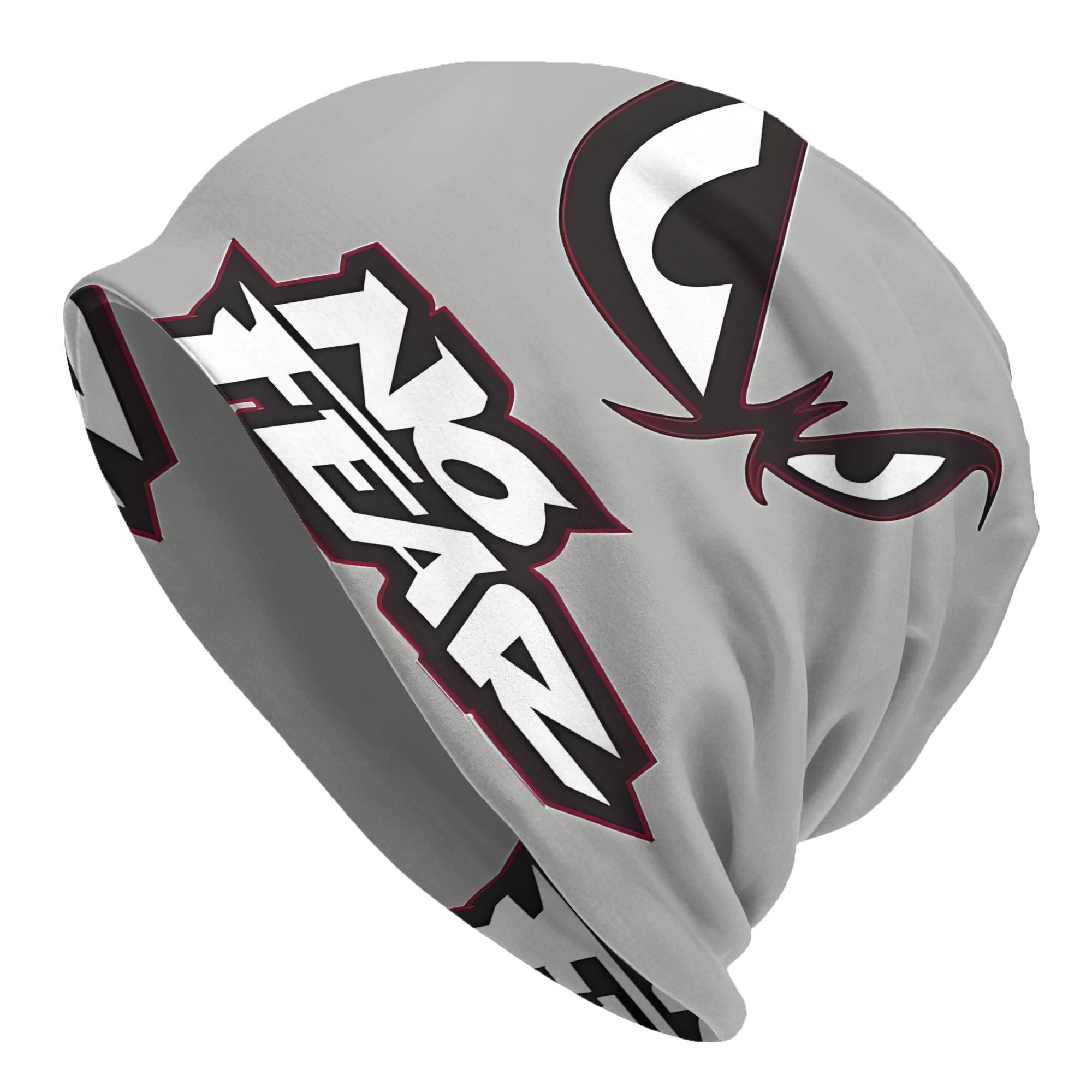 TEMU 1pc Biihudu Lightweight Bonnet Hats - Unisex - Warm Pullover Beanie With 2d Printed Design, Suitable For Autumn Spring, Machine Washable, For