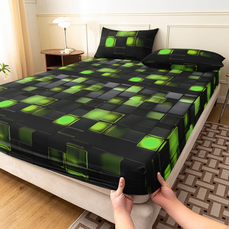 TEMU 1pc 7-color Dormitory Youth Fitted Sheet Single Piece, Hotel, , Household Deep Pocket Fitted Sheet Bed Cover - Soft And Comfortable, Includes