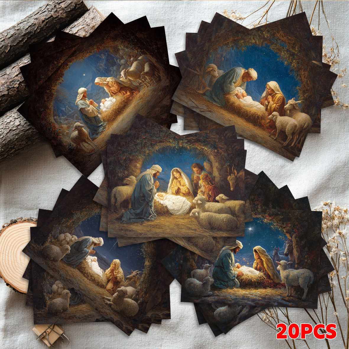 TEMU 20 tarjetas postales , tarjetas postales navideñas, tarjetas de felicitación de oración, tarjetas de felicitación de de de de Navidad. Adecuadas