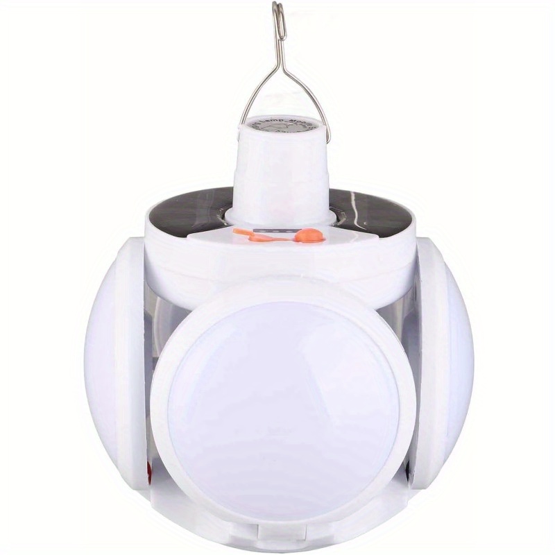 6 LED Lampe de Camping Solaire Energie Portable USB Rechargeable