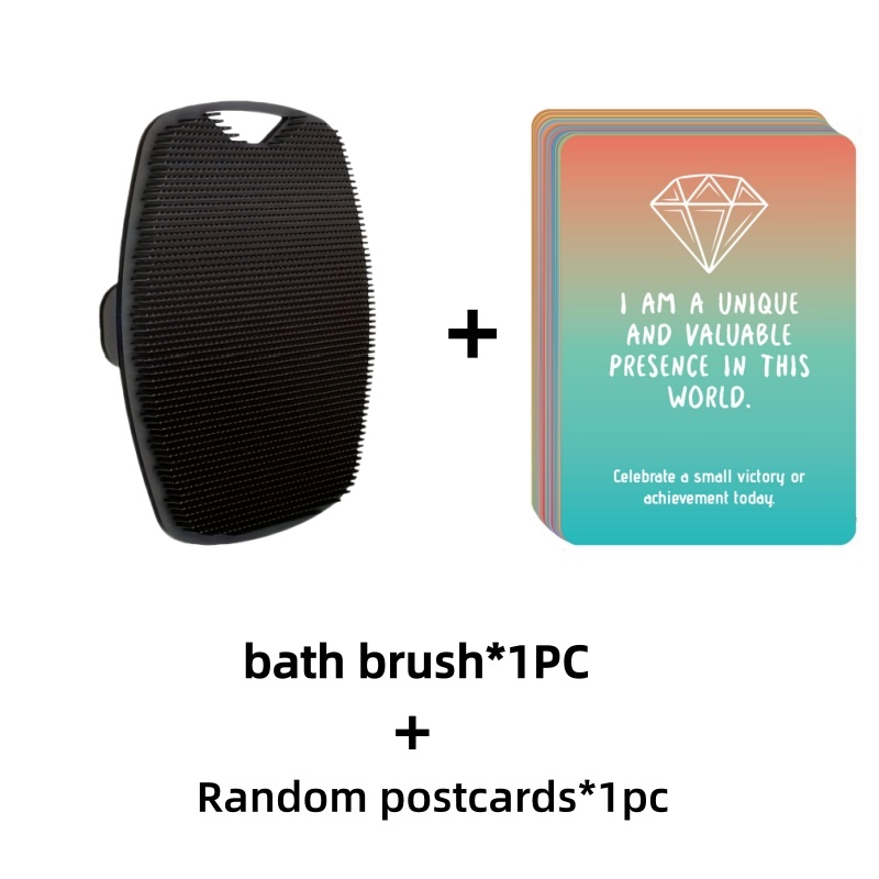 Soft Silicone Exfoliating Pad with Random Postcard