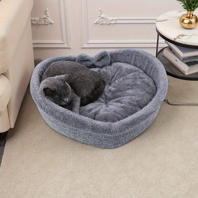 heart shaped pet bed cat and dog kennel universal small and medium sized dogs and cats with cute dog pad cat kennel Product details 0