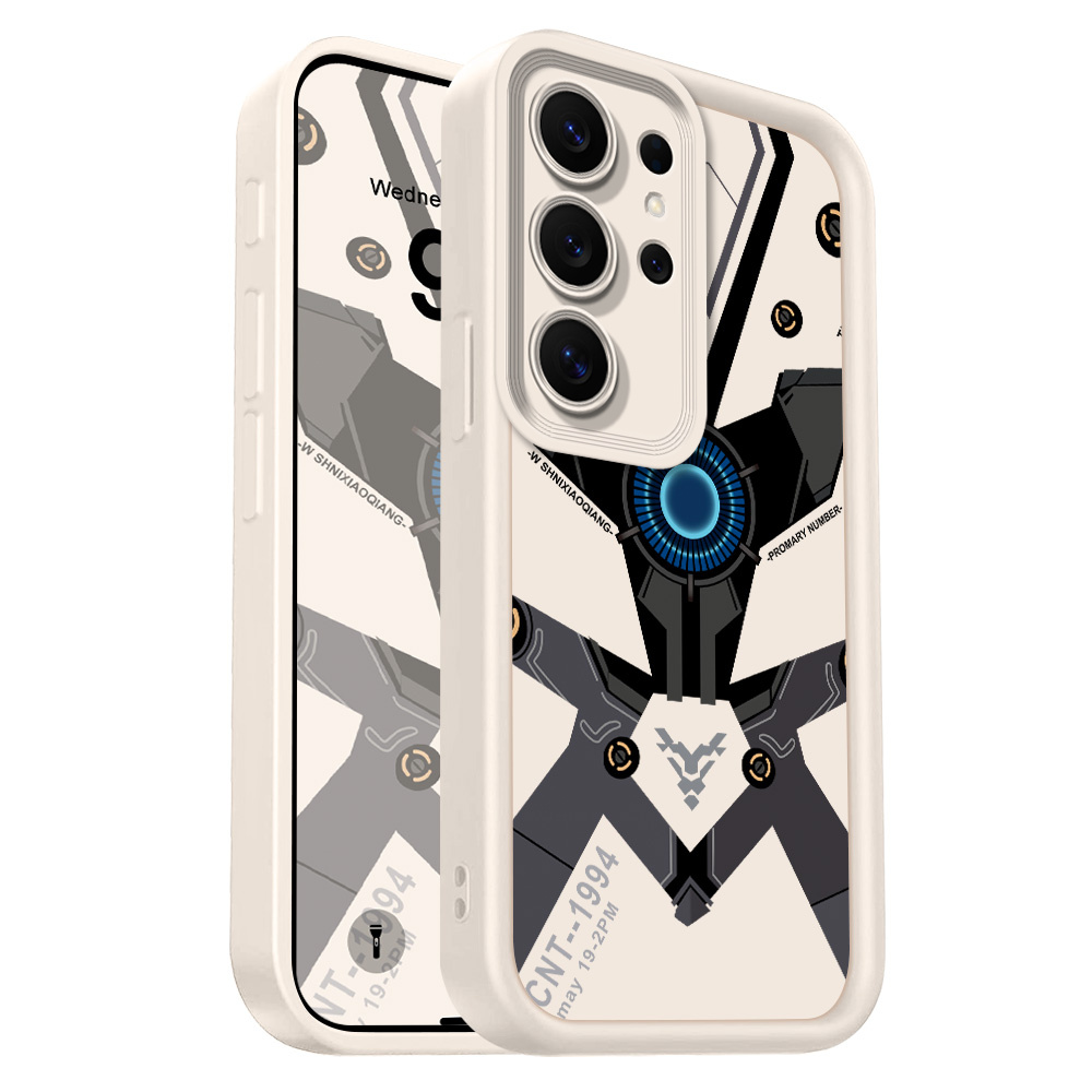 Phone Case: Mech Style Phone Case Compatible With Galaxy S26 S25 S24 Fe S23 S22 Scratch Resistant Staircase Soft Cover