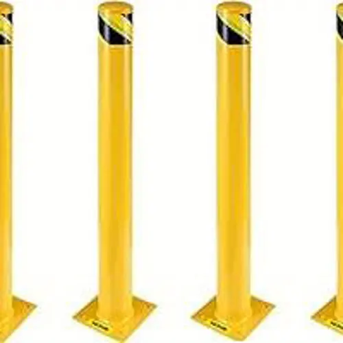 whizmax safety 2 4 36 42 48 inch height steel post lot 4 5 inch diameter pipe post with 16 bolts