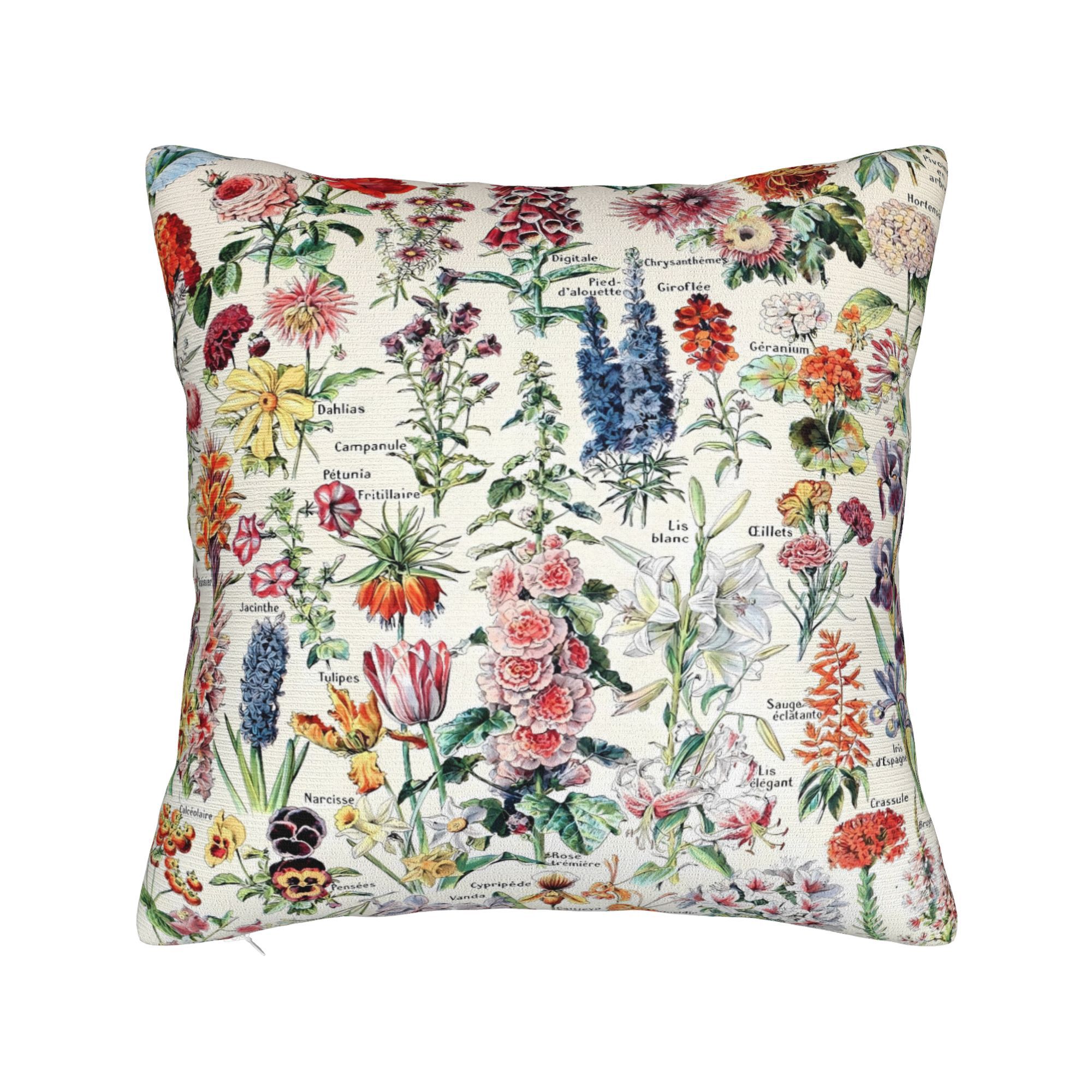 TEMU Adolphe French Vintage Poster Decorative Throw Pillow Covers Set For Sofa Bed Or Chair - Double Sided Print - Instantly Add Texture And Style To