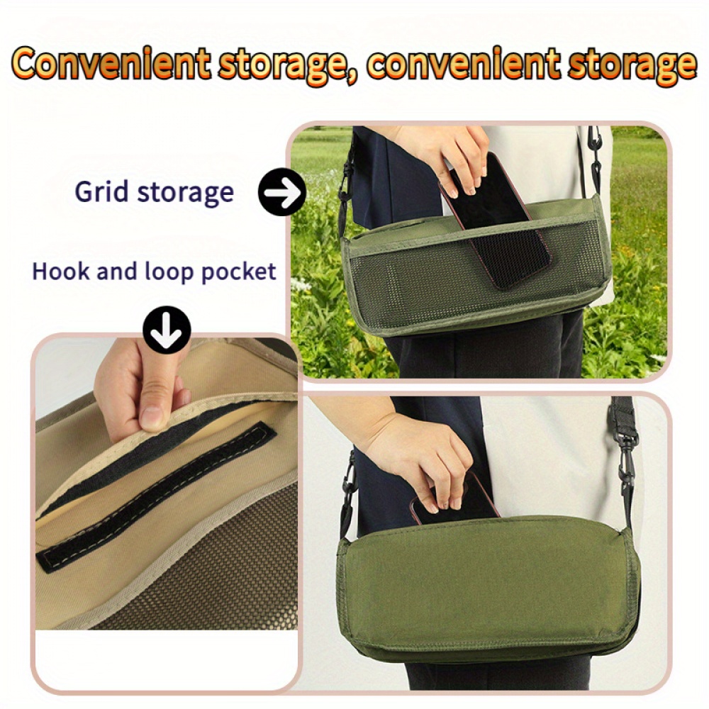 2 large portable folding stool backpack with lightweight design carbon steel skeleton bearing 120kg camping picnic beach outdoor leisure stool is compact and easy to essentials Product details 2