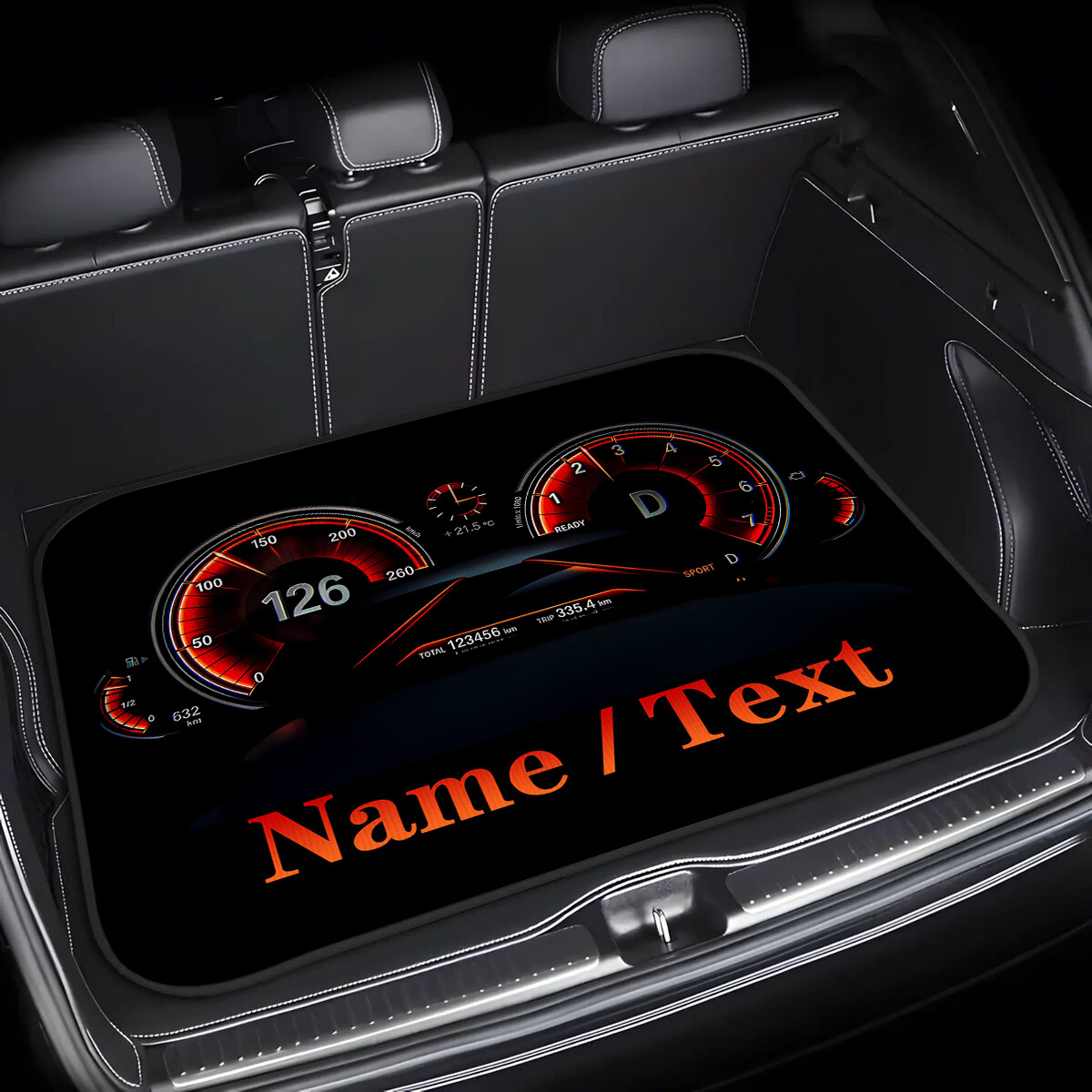 TEMU Un tapete de maletero de coche personalizable con patrones de tablero personalizados, adecuado para coches, SUVs y protectores de carga de