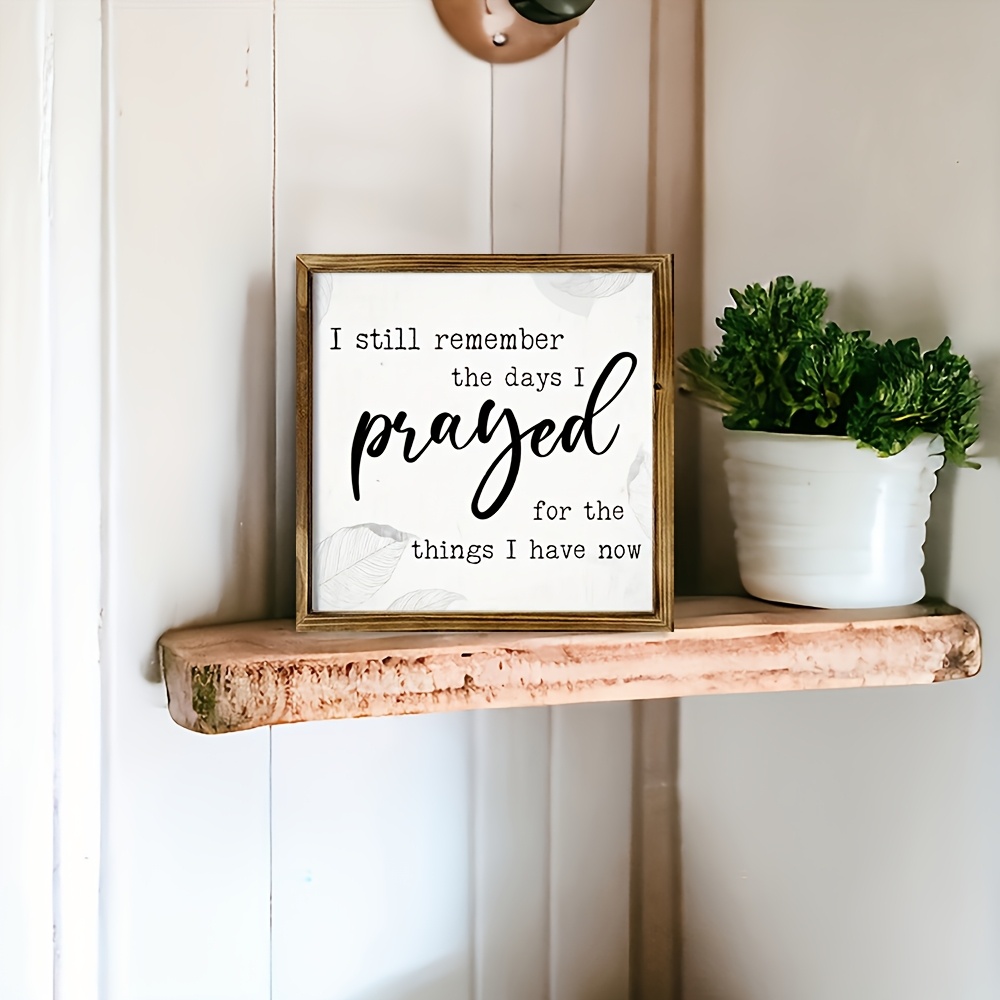 TEMU 2d Flat - Remember Days, Hanging In A Country Style Farmhouse, Suitable For Family Decoration. This Is An Inspirational Bible Verse Decor,