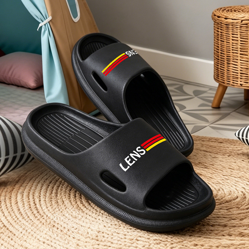 TEMU 1 Paire de Chaussons de Voyage Imprimés avec Verres, Chaussons Grande Taille, Chaussons de Balcon, Chaussons de Couple, Chaussons de Plage –
