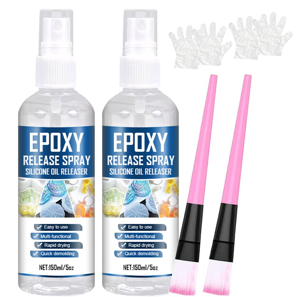 E-shop 150/300/450 ml Hochwirksames Entformungs-Spray - Einfach zu verwendendes Demoldungs-Set, einfache Entformung, keine Schäden an der Form,