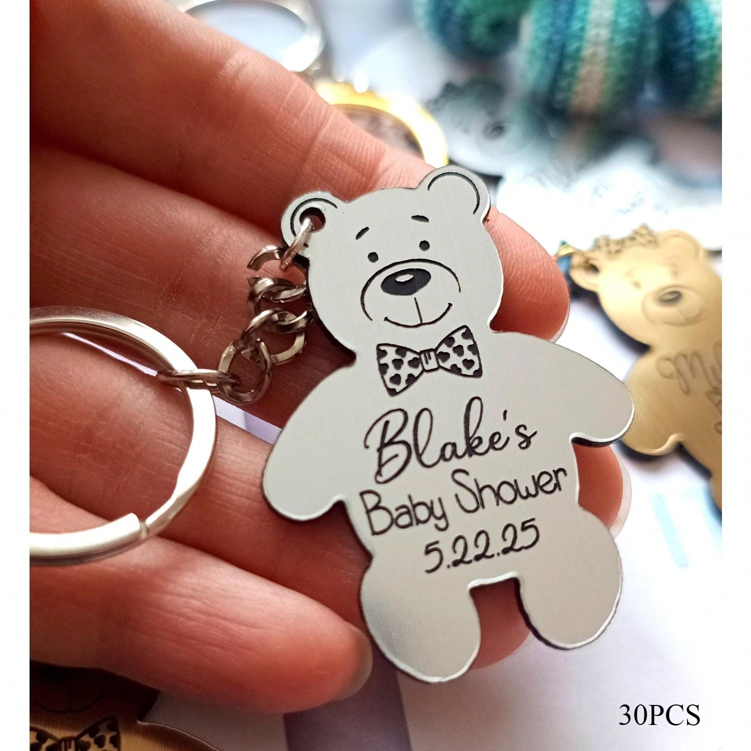 Bear Name Keyring