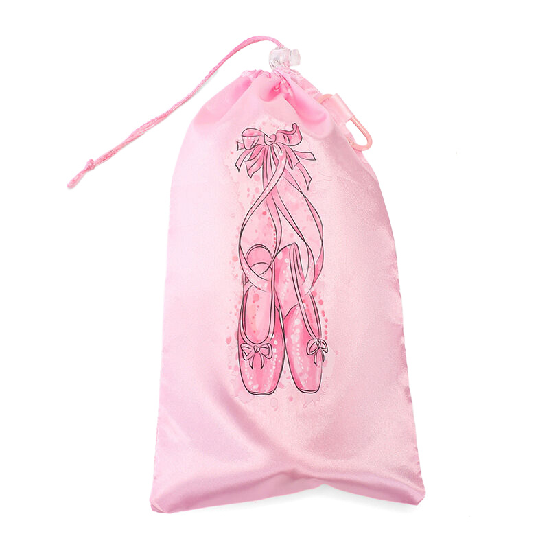 TEMU 1pc Sac de Danse Portable en Respirant, Pochette de Rangement pour Chaussures, Organisateur de Ballet, Sac à Cordon pour Chaussures de Danse