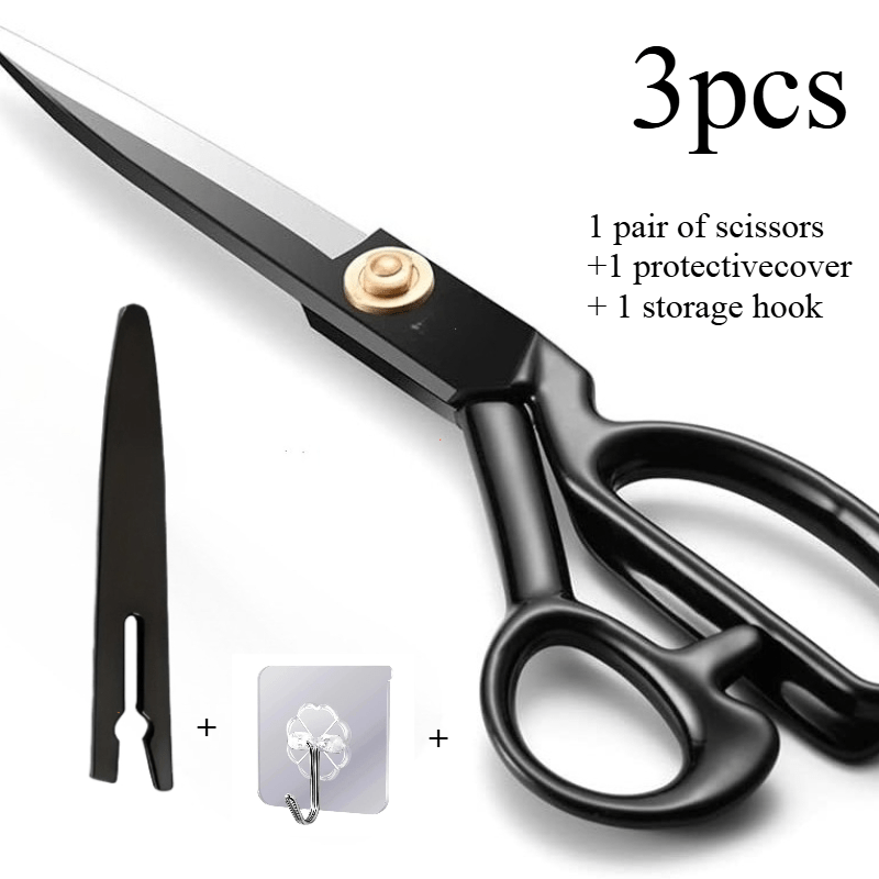 TEMU Professional-grade 8-inch Fabric Sewing Scissors, Heavy-duty Cutting For Handcrafting, & Garment Production, Sharp High-quality Premium Shears,