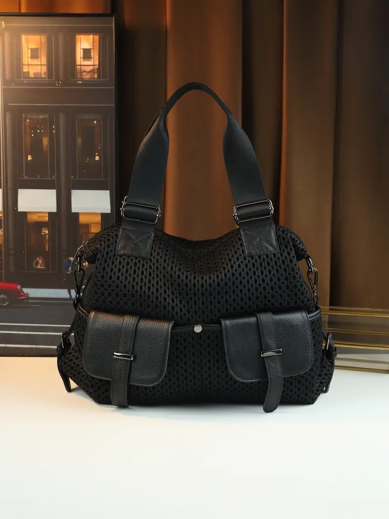 Sporty Tote Bag with Adjustable Strap