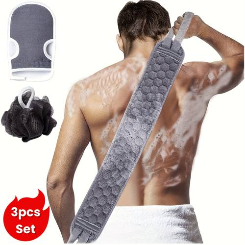 bath back exfoliation kit loofah sponge bath mitt exfoliating bath washer spa massage and body scrub body washer bath additions