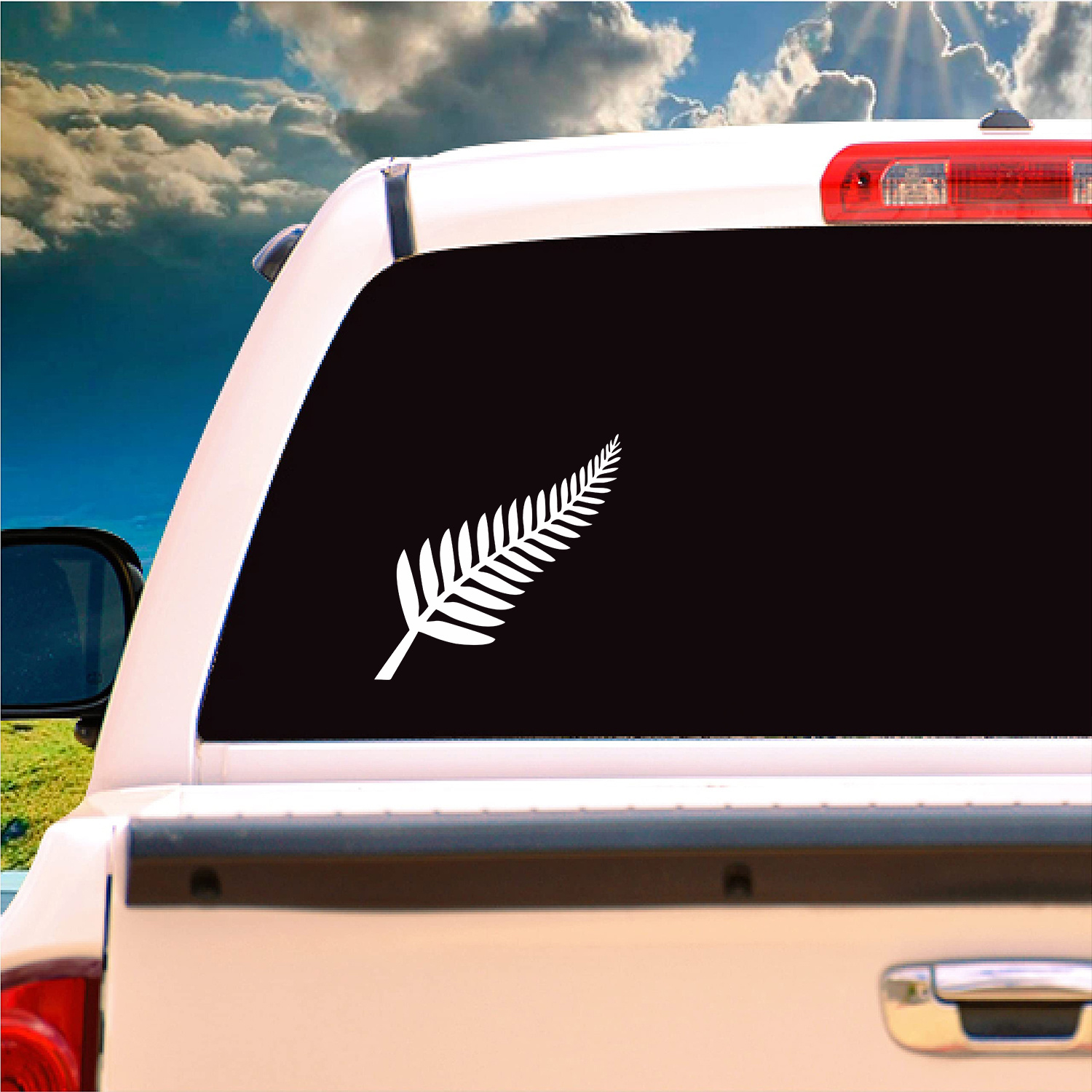 

1pc New Zealand Car Sticker Decal, Vinyl Material, Emblem, Adhesive Backing For Vehicle Windows And Trucks