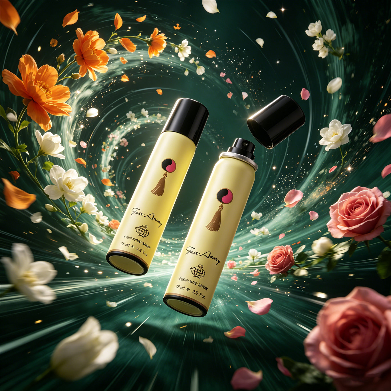 2pcs Perfume Spray, Women's Oriental Floral Fragrance Body And Hair Mist, Portable Refreshing Scent Spray For Daily And Travel Use, Great Holiday Gift Option