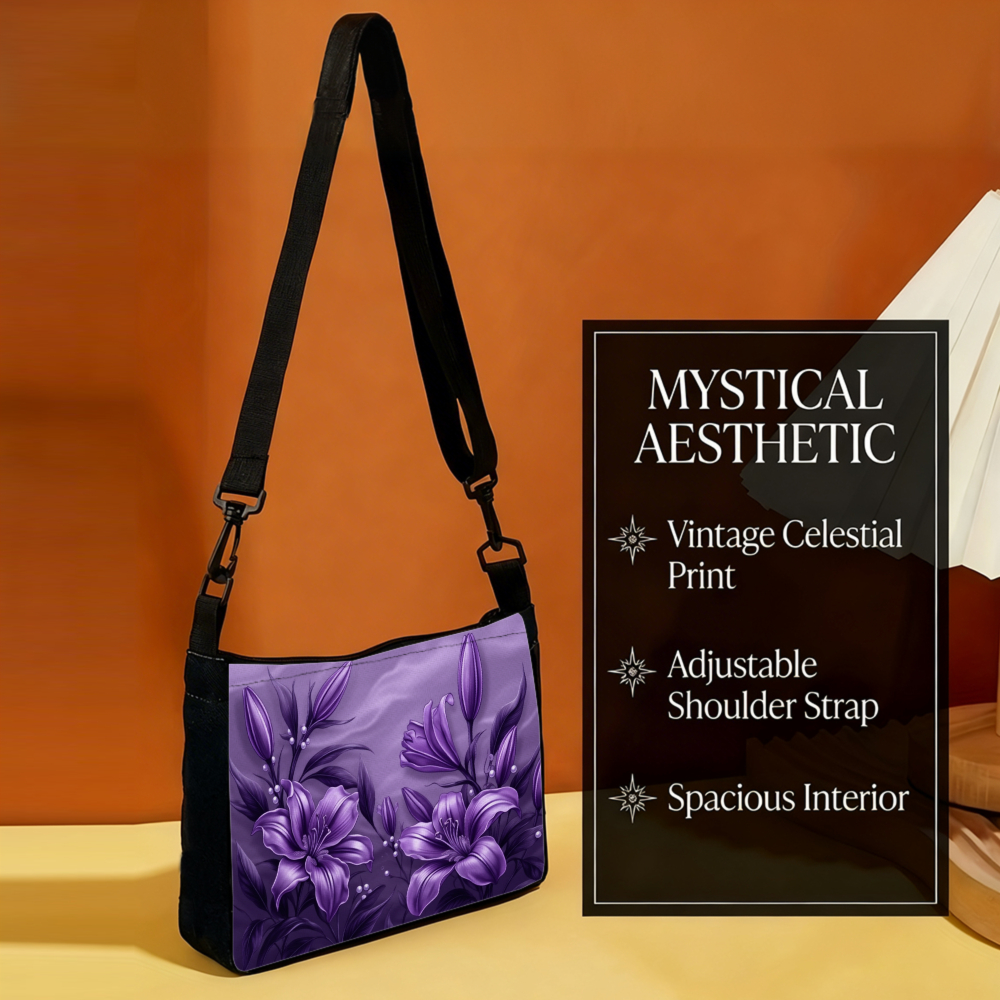 TEMU Flower Crossbody Bag With Adjustable Strap & Zipper Closure - Minimalist Messenger Shoulder Purse, Handbag Suitable For,, Travel, Casual Outfits
