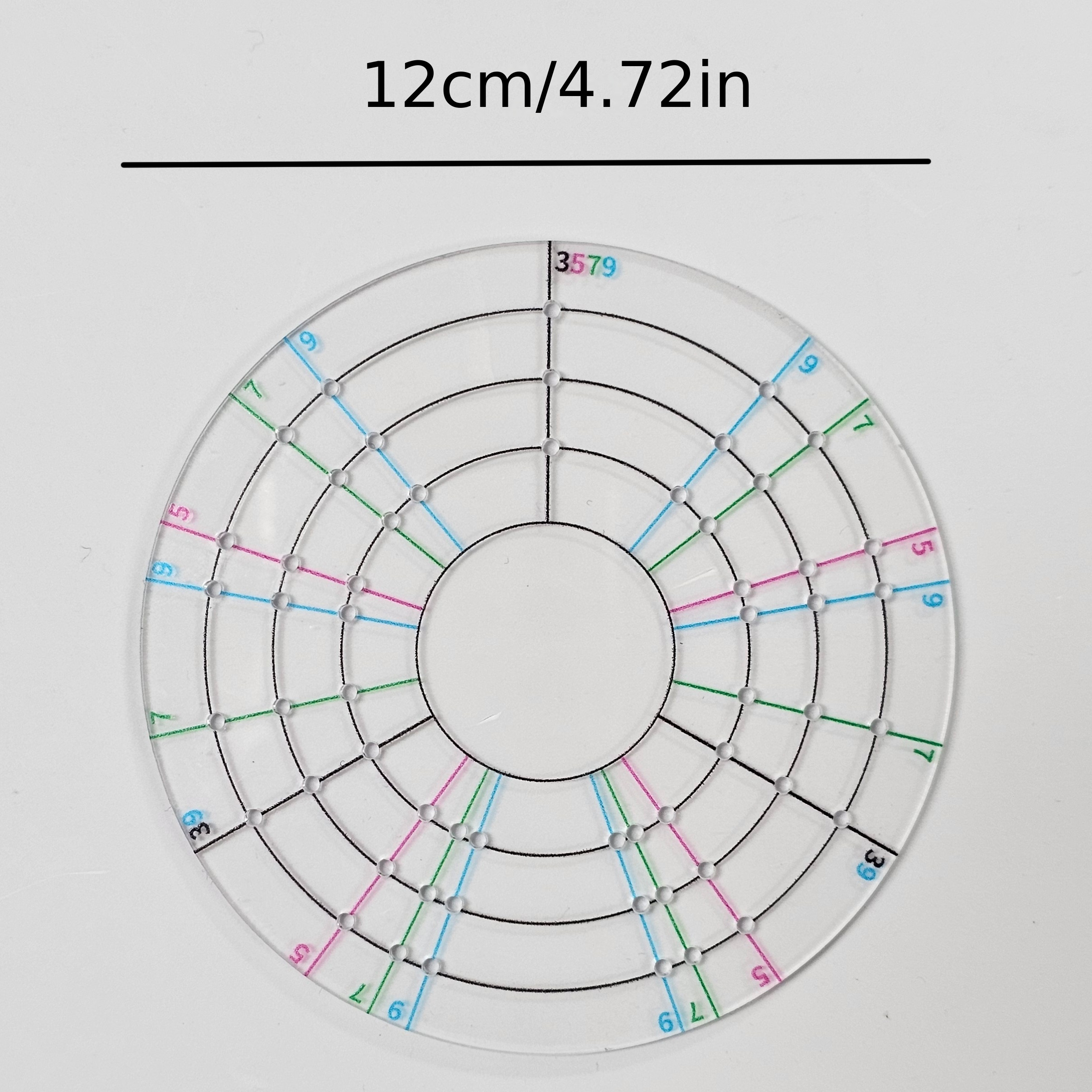 TEMU Acrylic Circle Divider Suitable For Clay, Ceramic Pottery & Model Making - Precision Plastic Clay Splitter With Multi- Division For Artists,