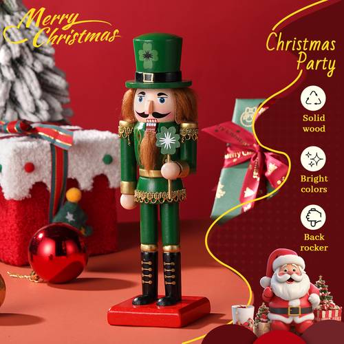 1 Green Lollipop Nutcracker, Christmas Decoration Statue European Home Desktop Creative Ornament, Holiday Decoration, Seasonal Display, European Style, , Handcrafted Ornament, Artisan , Desktop Decor, Nutcracker Figure, Holiday , Gift Buyers