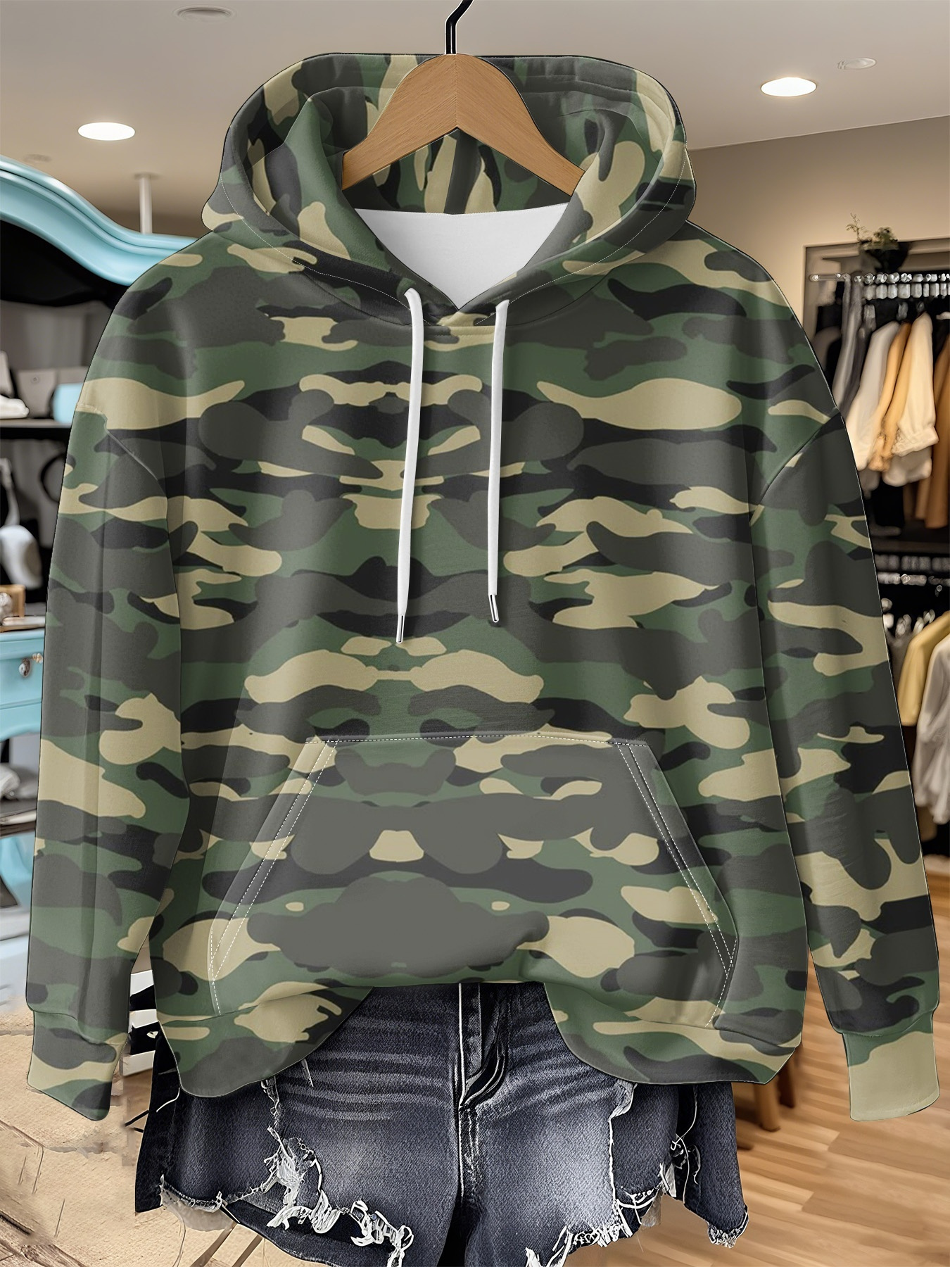 Hoodie Army Camouflage Jackets For Womens Jual CAMO CHAMPION