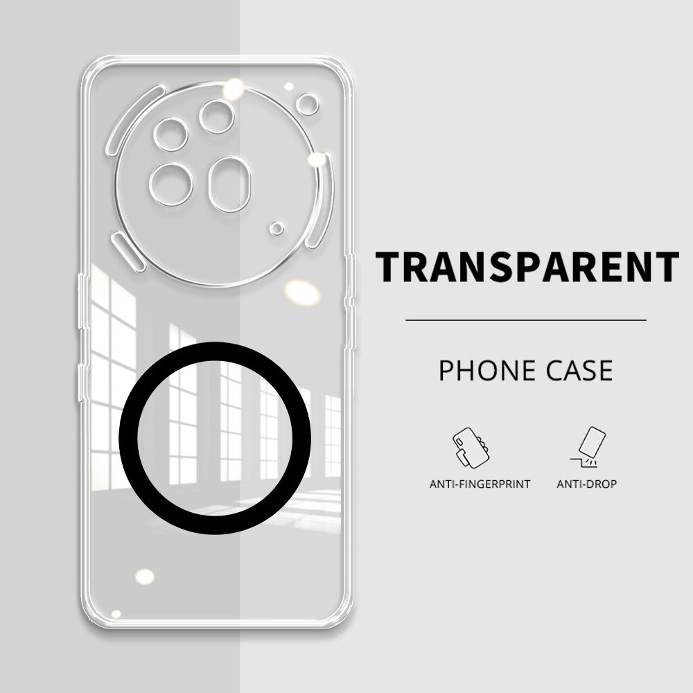 TEMU Phone Case - For Nothing Phone 3 5g/phone 3a Pro Clear Magnetic Ring Phone Case, High Definition Transparent Tpu Soft Shell, Flexible