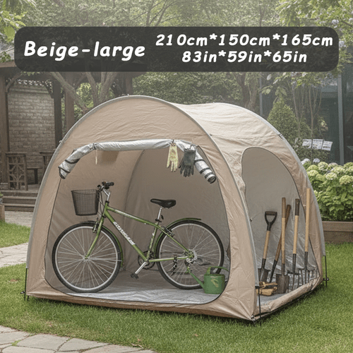 fahrradabdeckung outdoor aufbewahrungsbox zelt oxford dickes gewebe aluminiumlegierung halterung tragbare fahrradabdeckung unterstand mit tragetasche für motorrad fahrrad gartenwerkzeug outdoor aufbewahrung