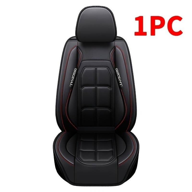 TEMU Coprisedile per auto in pelle PU, 1 pz/2 pz, per anteriore singola, 1 pz coprisedile - Cuscinetto di protezione per sedile anteriore per e SUV -