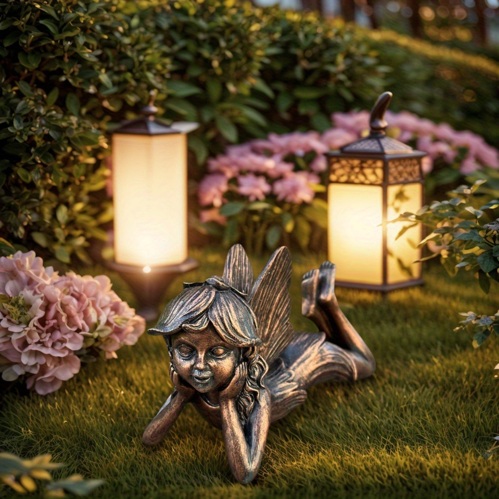 Image of Woodland Fairy Tale Ornaments, Garden Decor, Fairytale Gifts, Four-season Fairy Sculptures For Pond And Lawn Decoration – Courtyards, Patios, Lawns, And Outdoor Art
