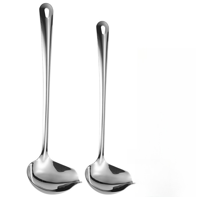 TEMU Set Of 2 Durable Kitchen Spoons For Commercial And Home Use- Long-handled Duckbill Spoon With Extended Length, Easy-to-clean Stainless For
