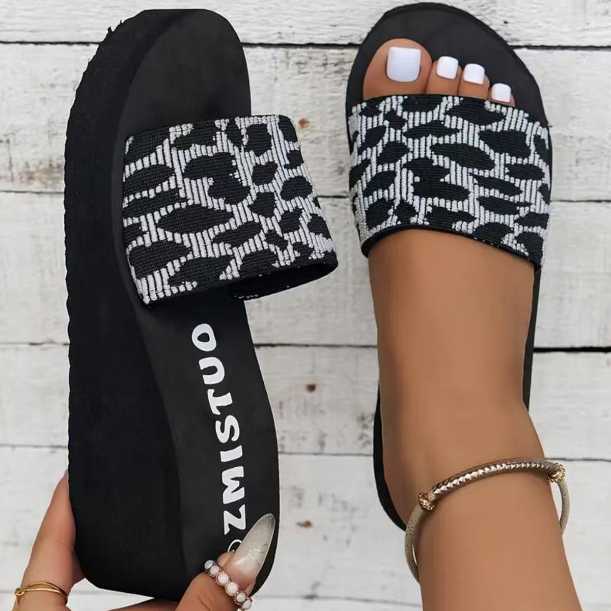 Women's Platform Sandals, Ladies Summer Slip-on Slippers, , Women Shoes