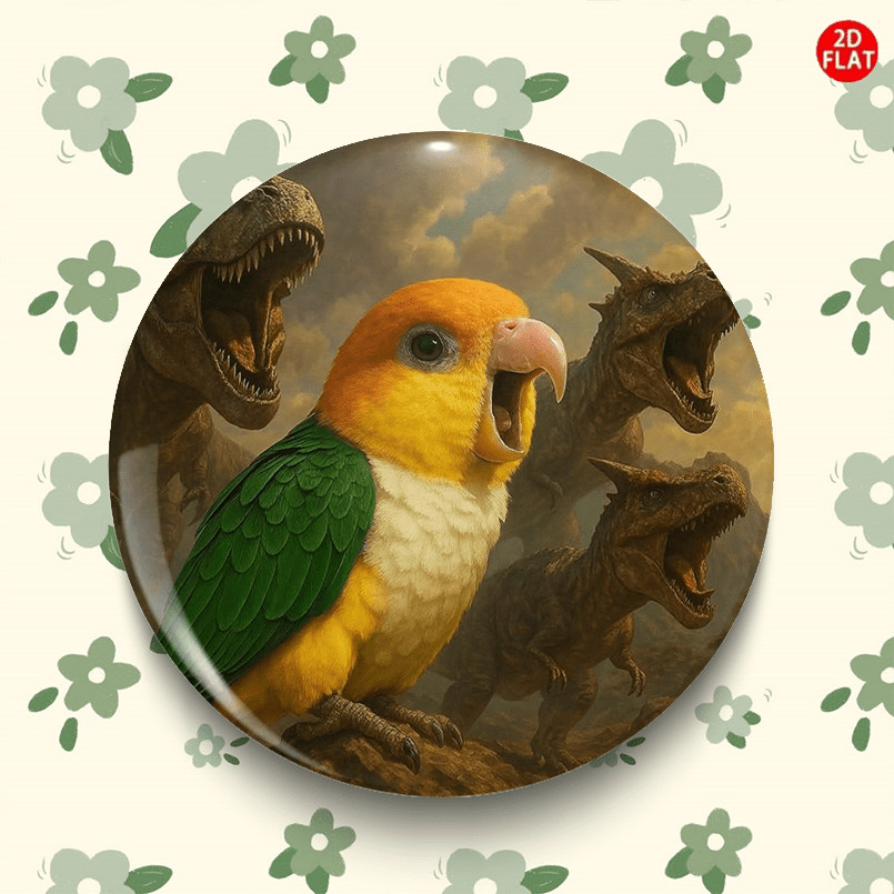 bird dinosaur 2026 latest cartoon anime plastic pin brooch badge 2d flat suitable for clothing hats backpacks and other small additions fashionable additions for friends   colleagues   gift  