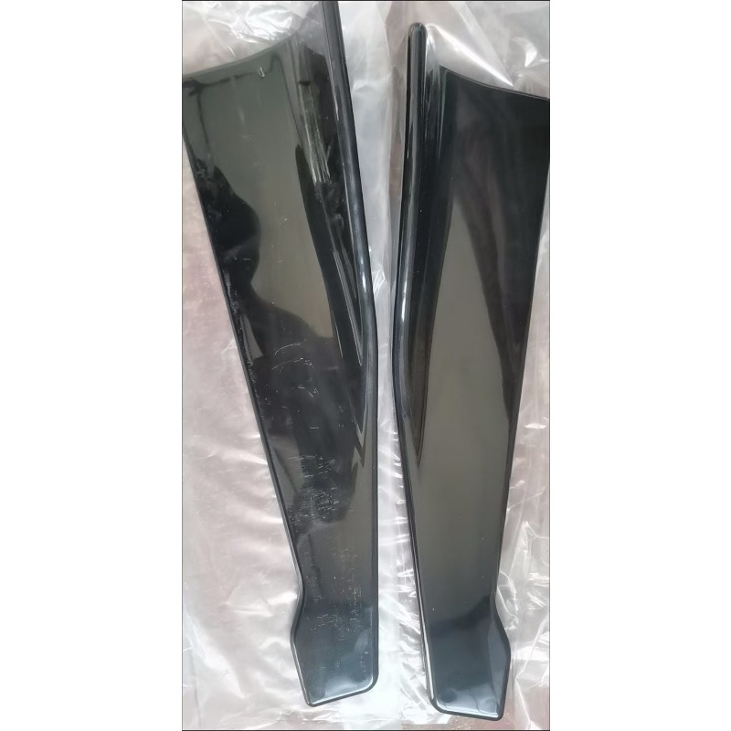 TEMU Universal 48-inch Carbon Fiber Rear Bumper Lip And Side Skirt Kit - Glossy Finish - - Protects Sedans And Wagons From Scratches