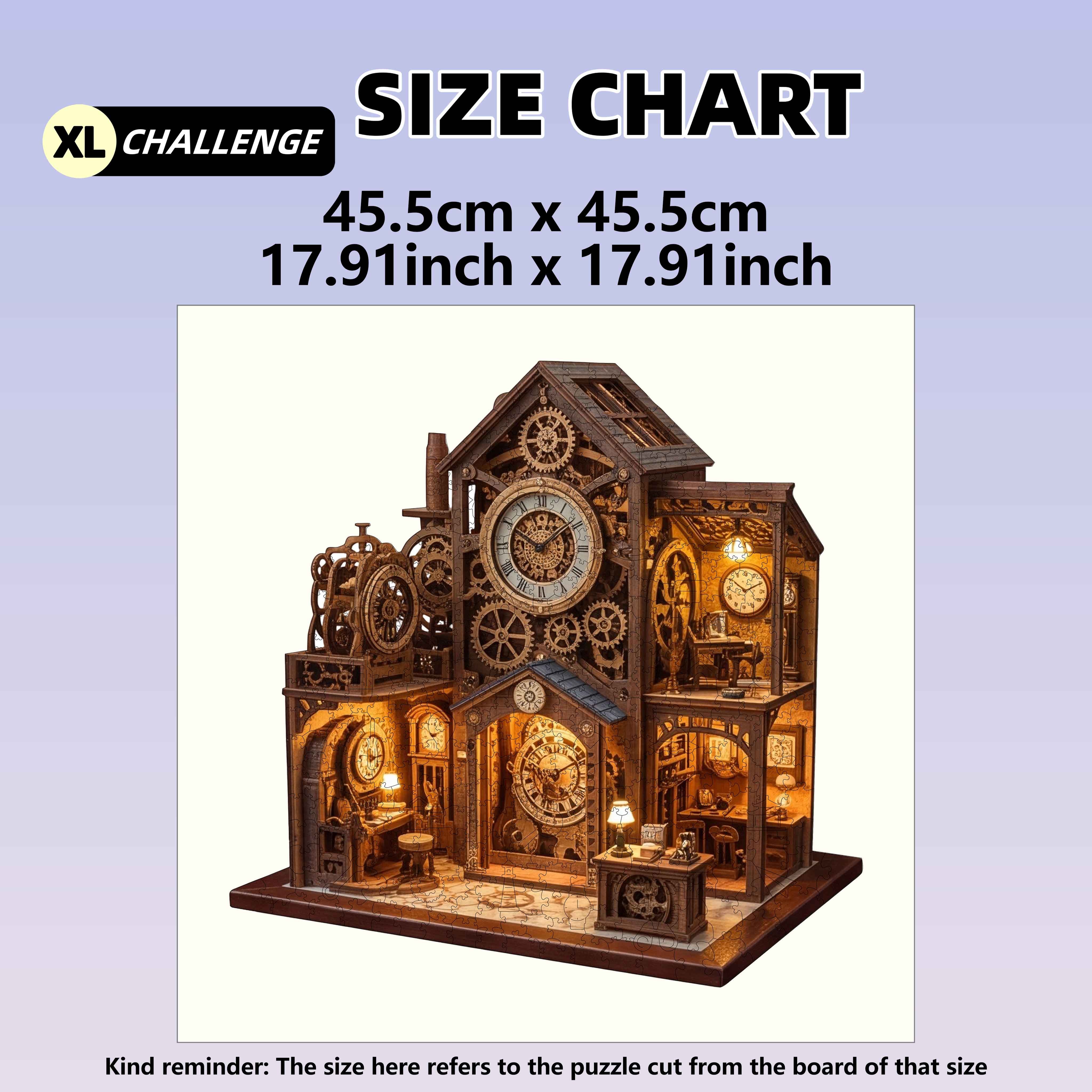 502pcs Mechanical Clock Tower Workshop Puzzle