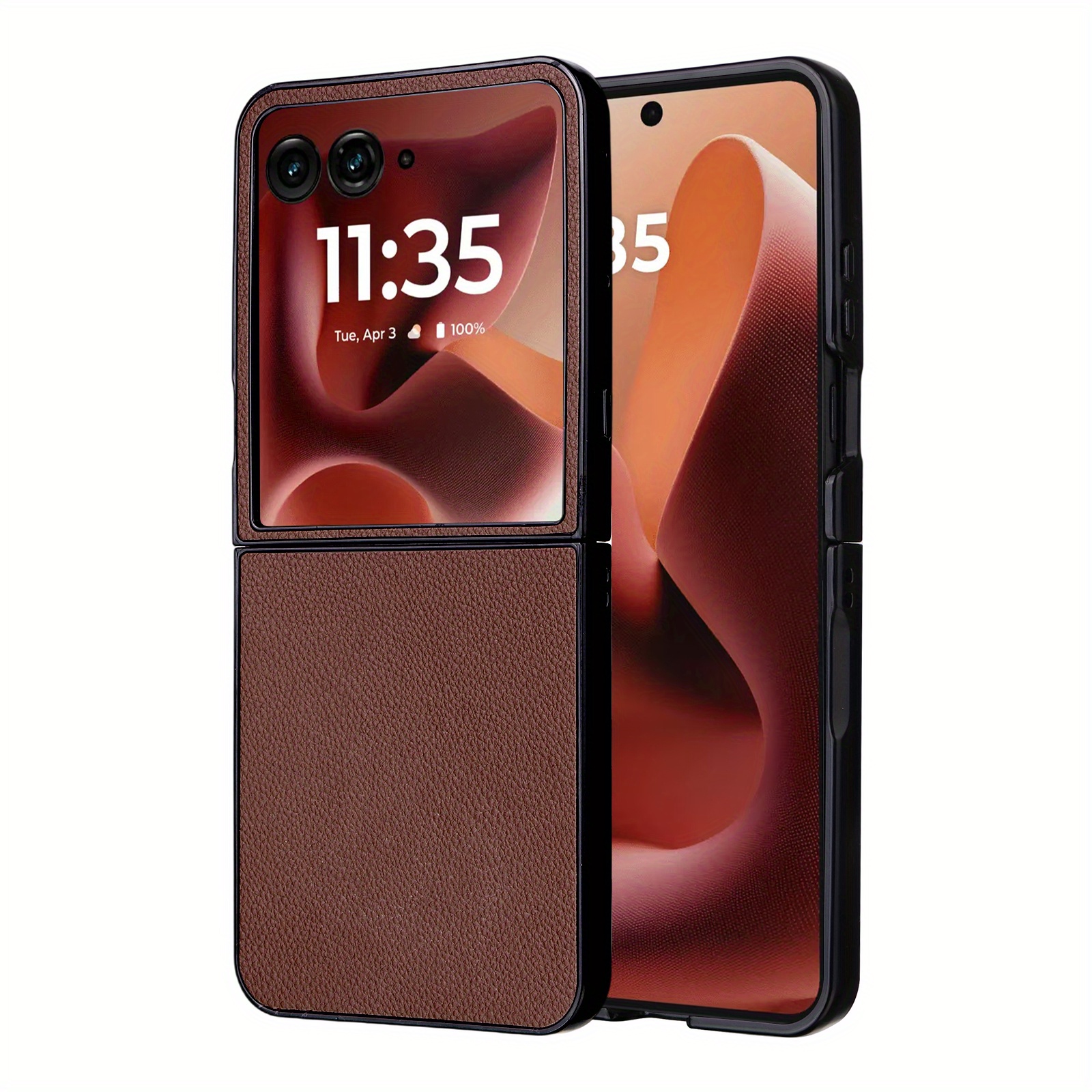 TEMU Phone Case: Compatible With The Motorola Razr 60 Ultra-minimalist Lychee Texture Protective Case, Providing Protection Against Drops. Razr 50