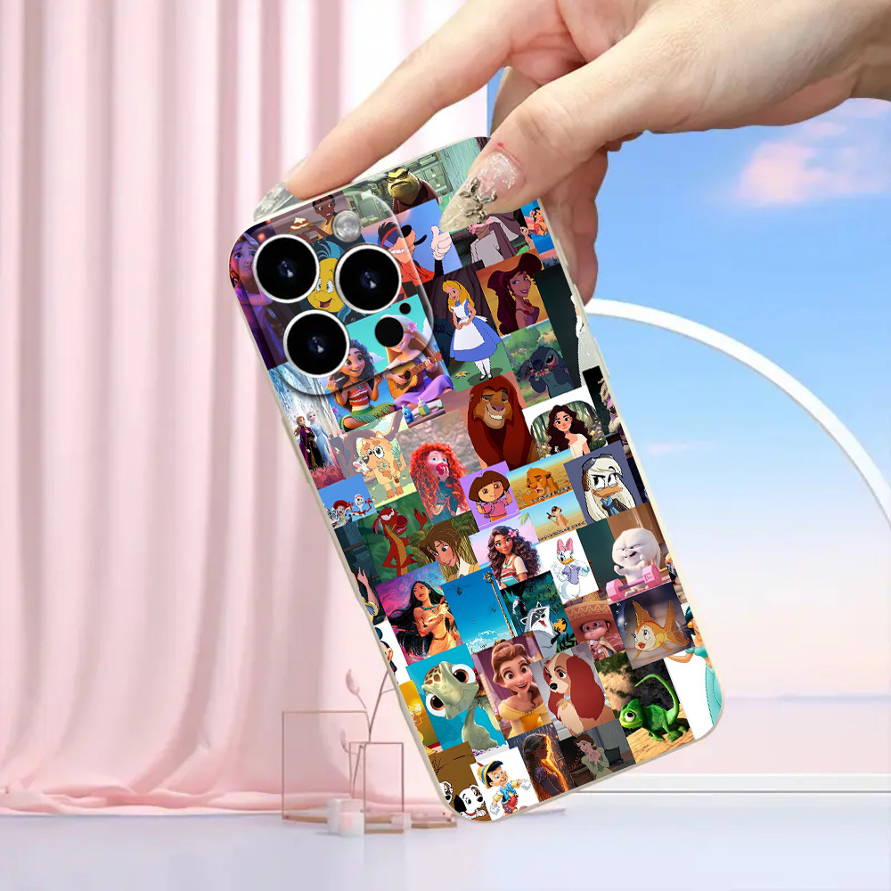 

1pc Princess Birthday Christmas Gift Cartoon Phone Case For Iphone11/11pro/11pro Max/12/12 Pro/12 /iphone13/13 Pro/13 /iphone14/14 Pro/14 /14 Plus/ Pro/15 /15 Plus/16/16 Pro/16 / Tpu Protection Cover