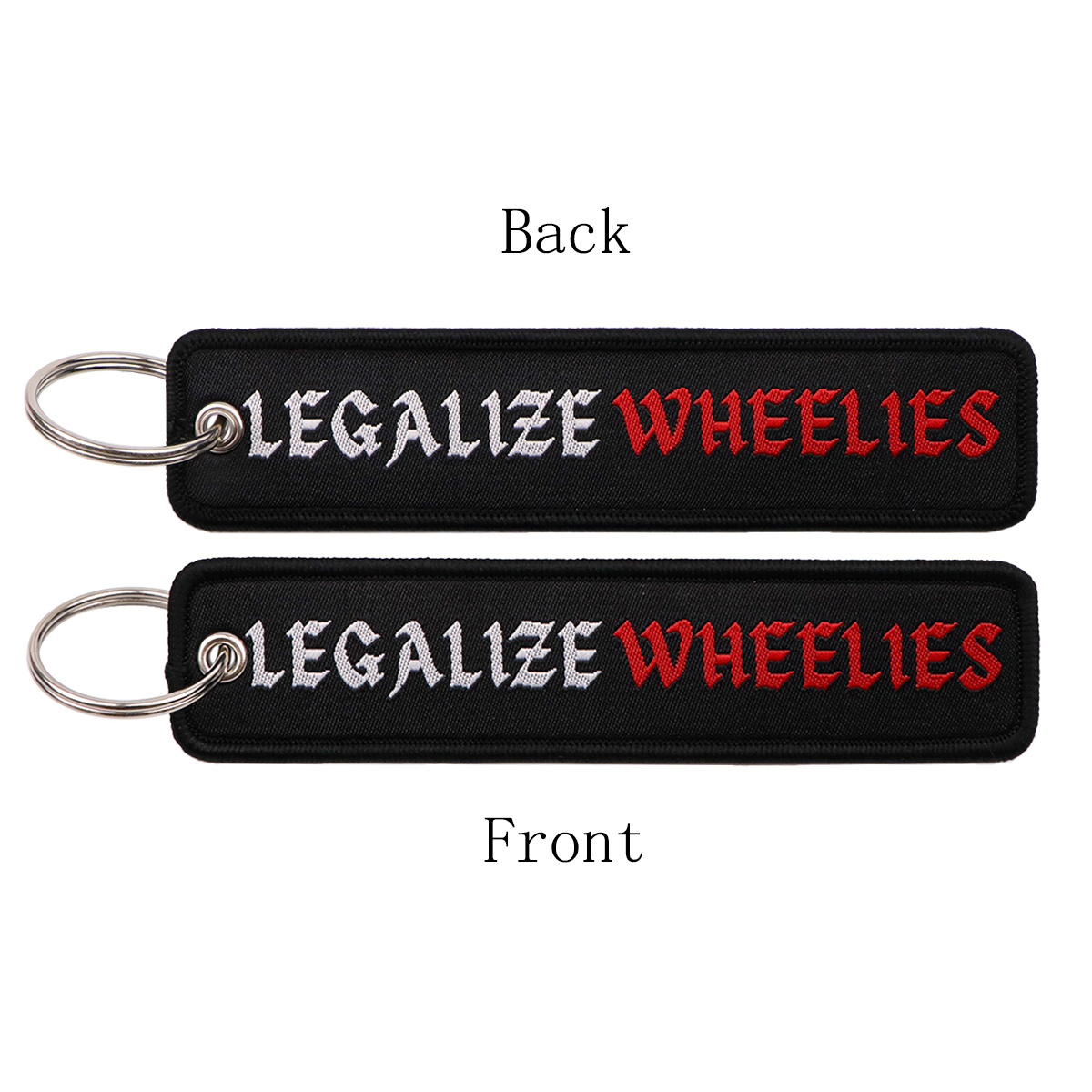 TEMU Fashion Embroidered Key Tag Motorcycles Cars Backpack Keychain For Key Ring Gifts 1pc