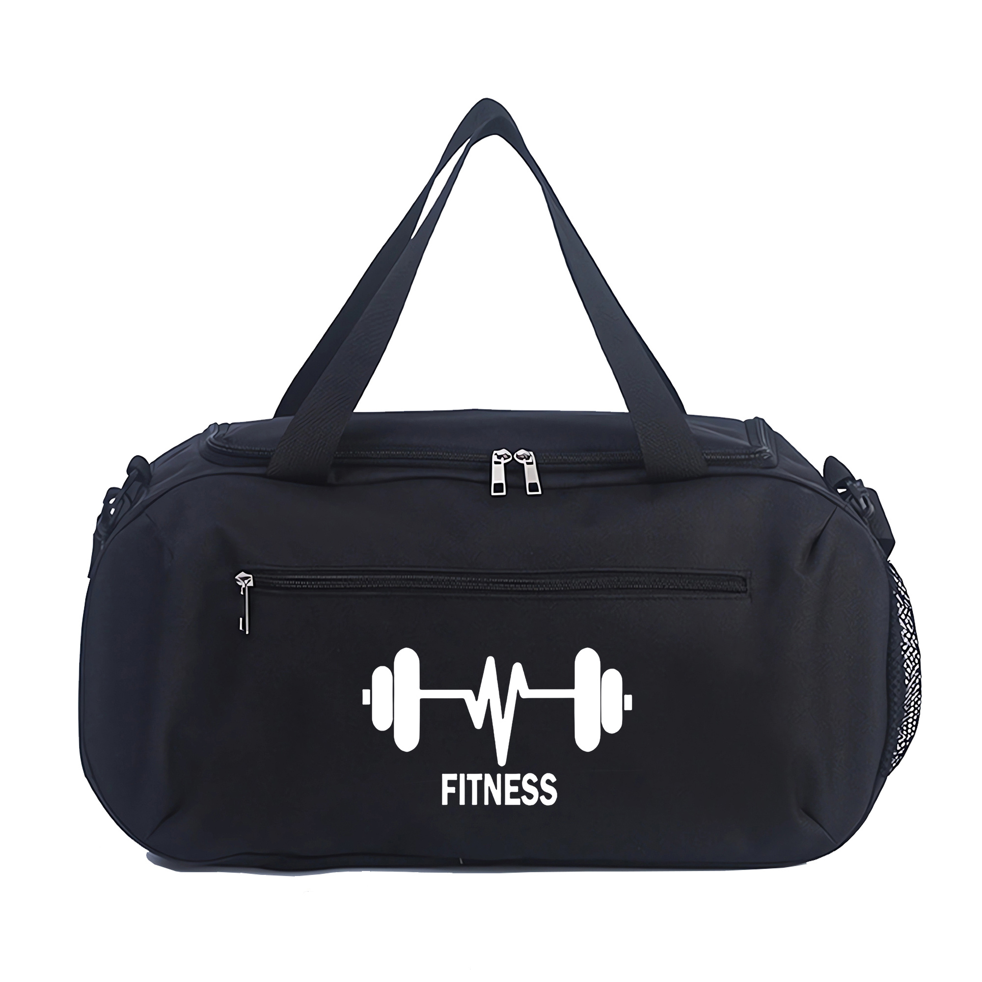 TEMU Large Capacity Duffel Bag - Lightweight Zipper, Double Handle, Polyester Lining, Machine Washable, Ideal For Yoga & Training, Gym Bag||durable Handle, Gym Bag