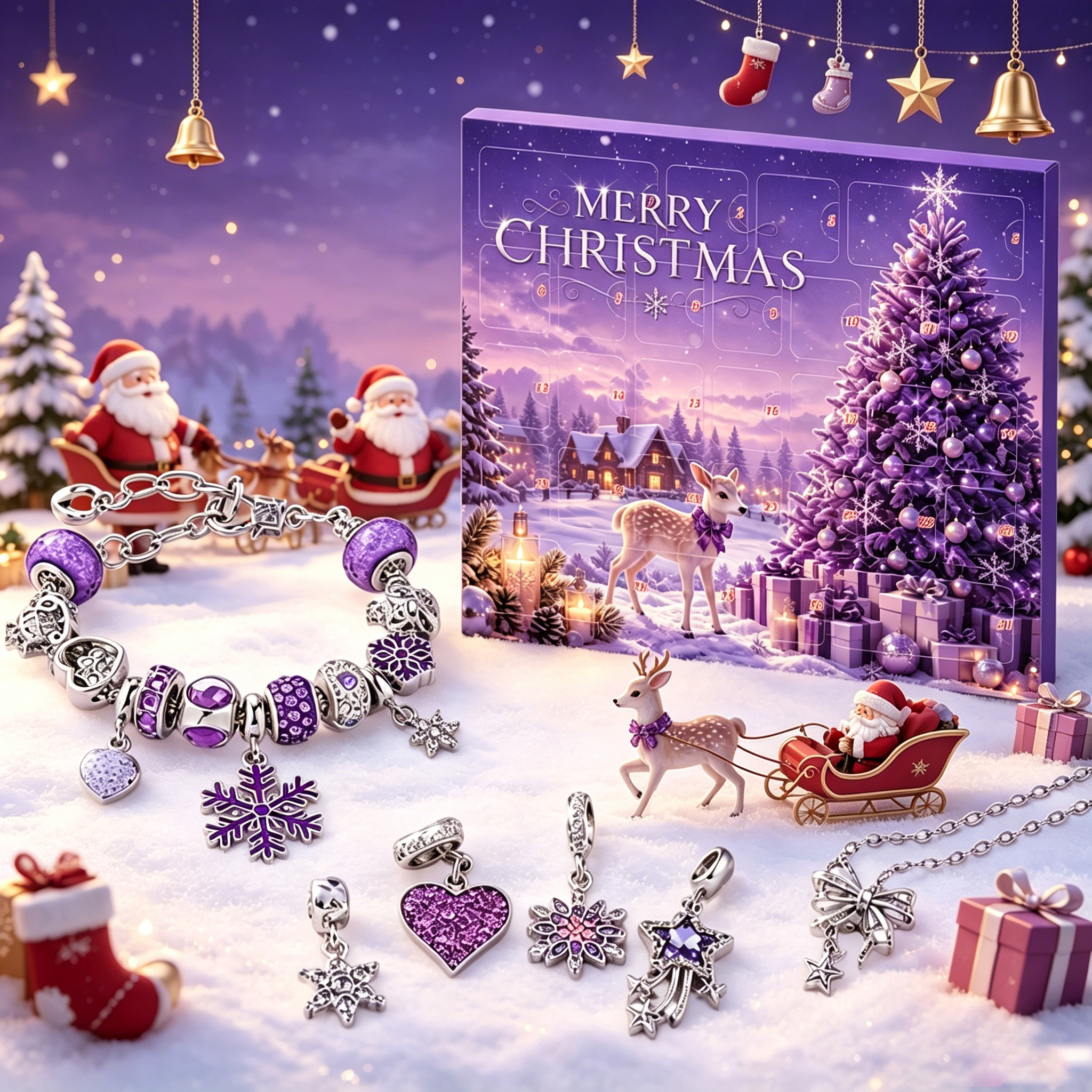 Christmas Advent Calendar Gift, 31-Grid Countdown Calendar