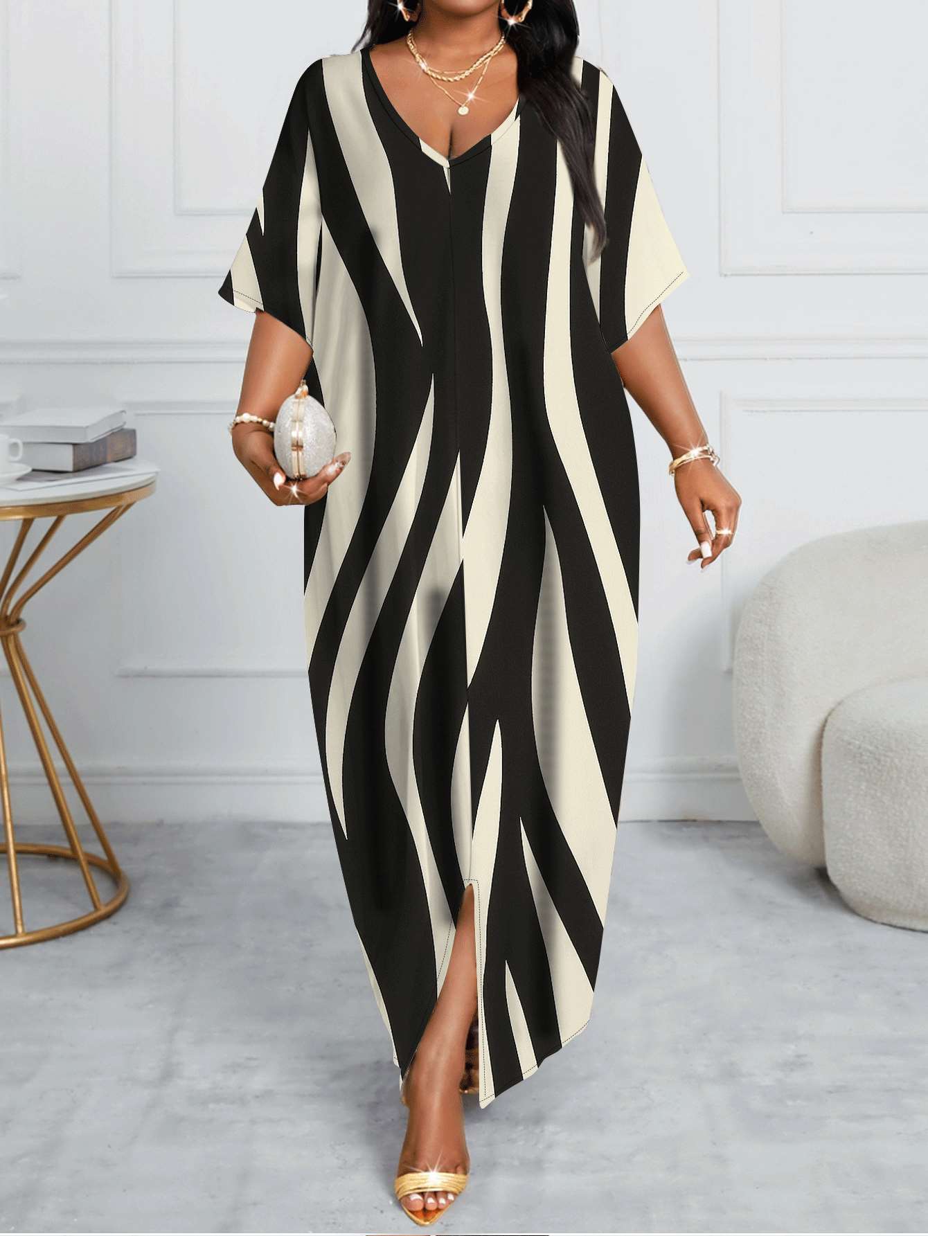 black and white maxi dress Maliyah Black And White Maxi Dress