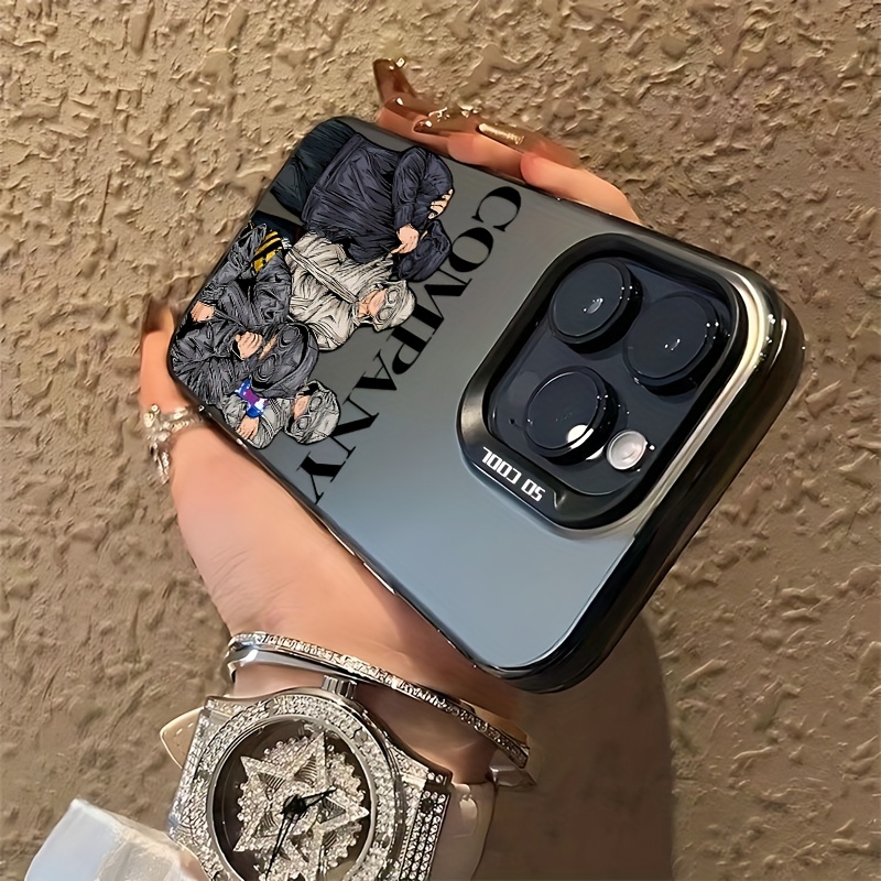 TEMU Coque de téléphone - Coque de téléphone tendance et pour garçon, compatible avec Iphone 16, 15, 14, 13, 12, 11 Pro Max, X, XR, XS Max, 8, 7 Plus