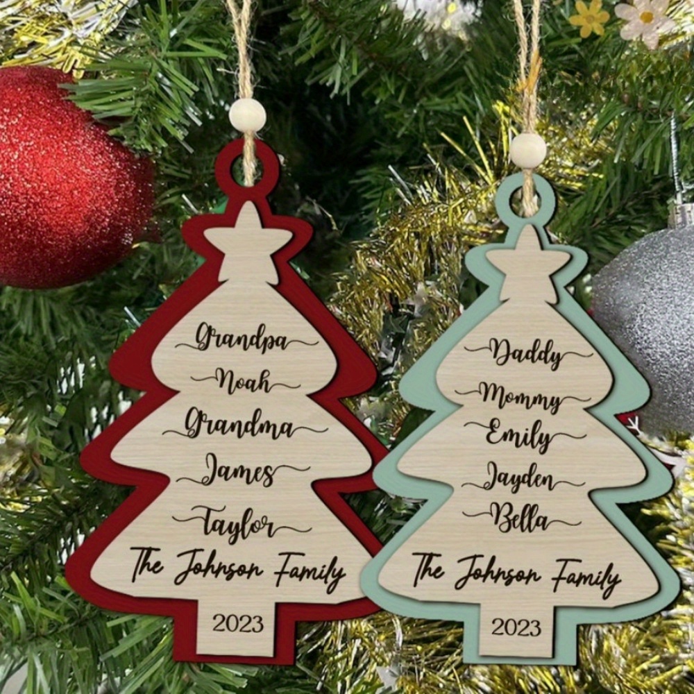 

Customizable Christmas Tree - & Wood, For Decorations &