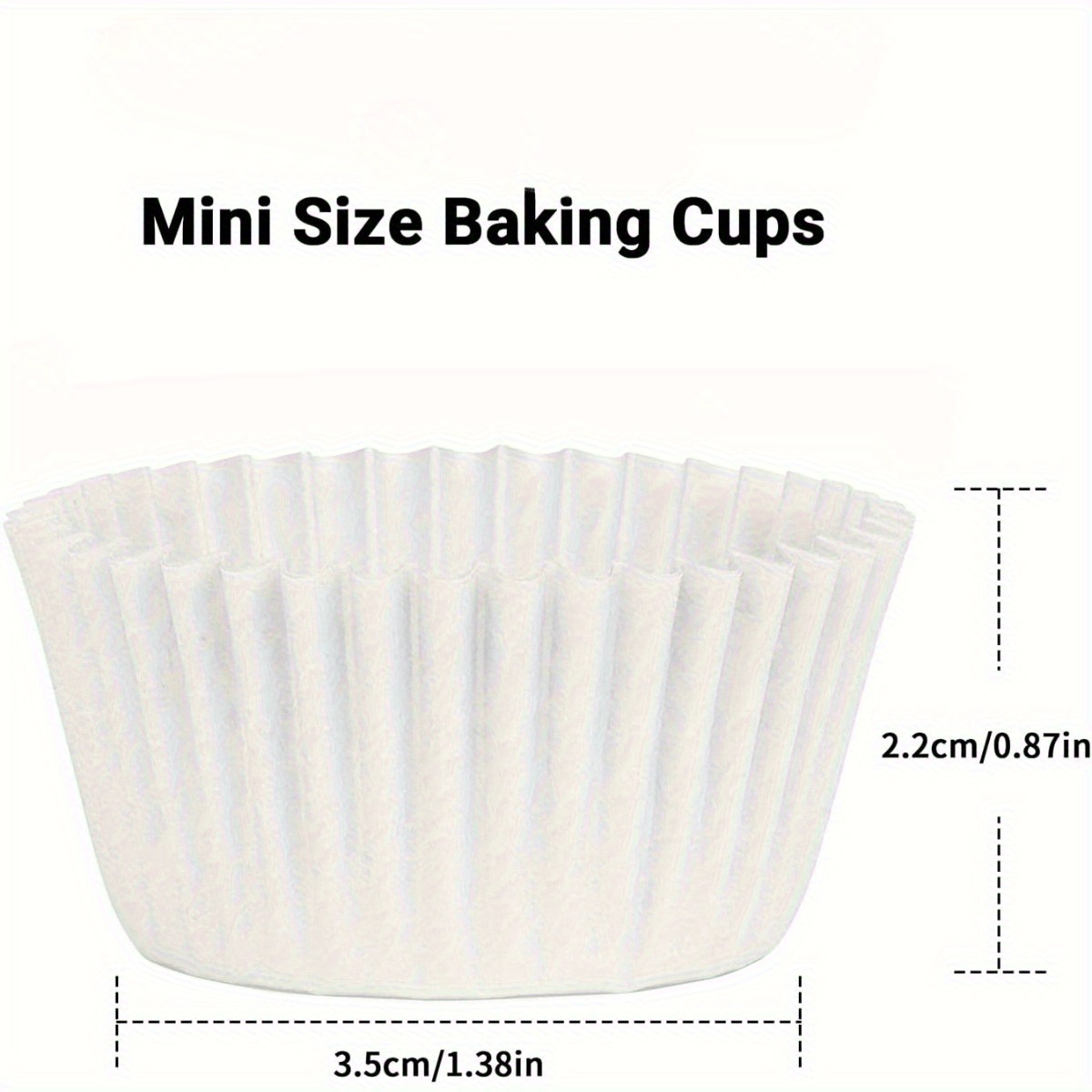 1000pcs small white paper cupcake cases baking cups mini Temu