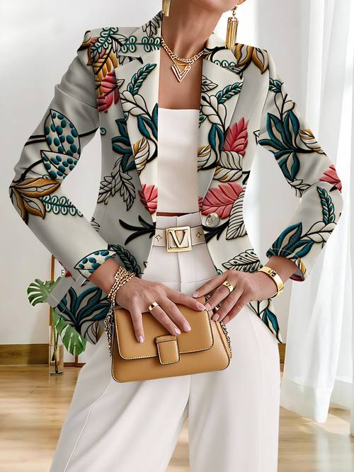 this stylish and elegant womens is designed specifically for and autumn as a versatile lapel jacket suitable for a of occasions offering a look creative and fashionable