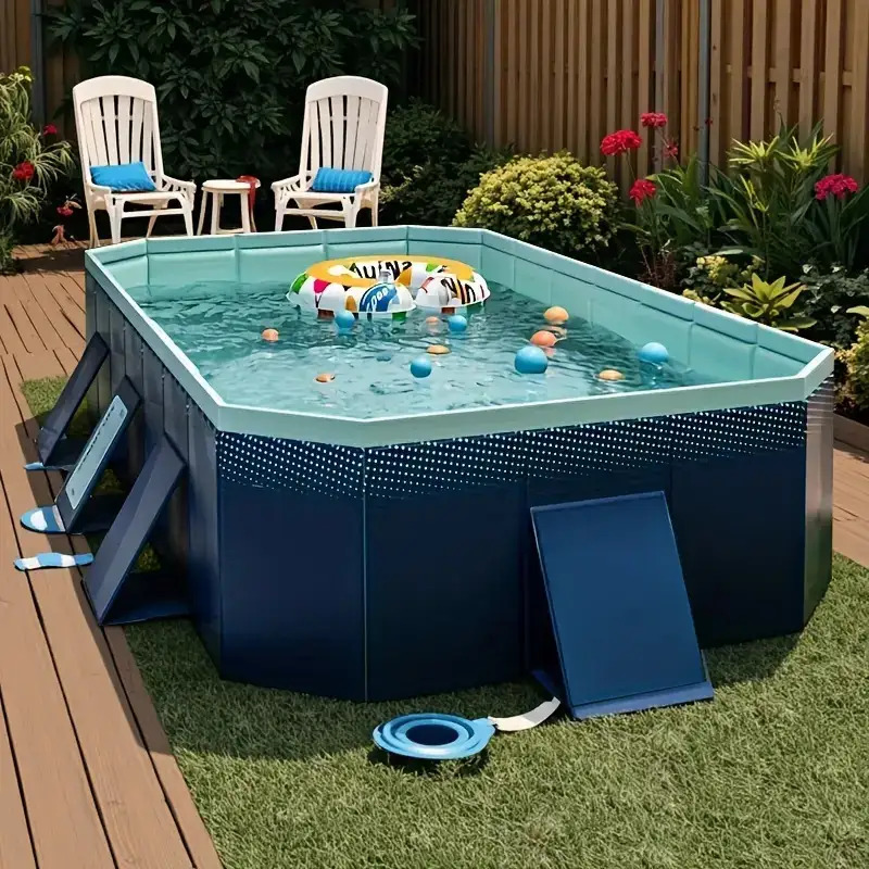 2026YC-2.1 [33 Kinds of Holidays] Available Adult Swimming Pool, No Installation Outdoor Foldable Rowing Pool, Large Family Size Durable Frame, Suitable for Summer Parties And Festivals Multi-Scene Use Safe And Reliable for 40 Different Scenarios