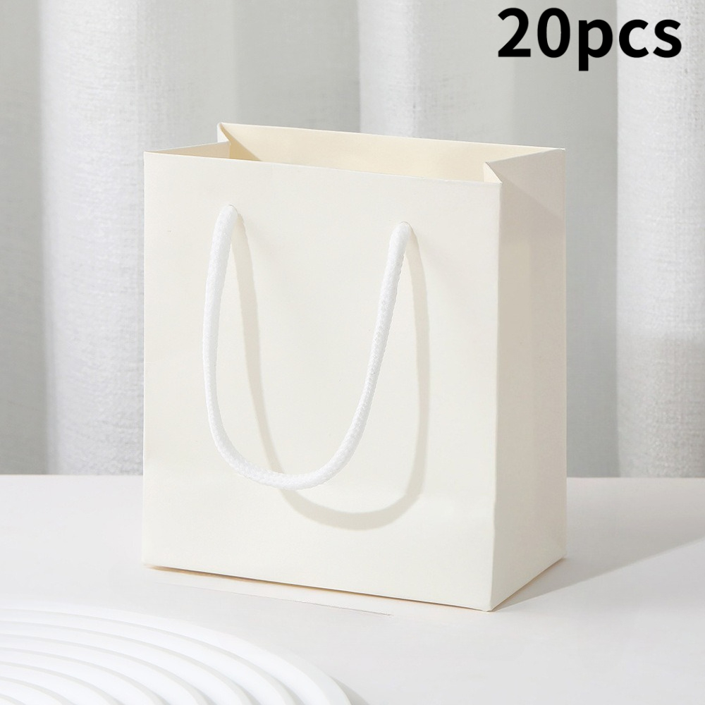 TEMU Cadeau pour elle/lui - Lot de 20 mini sacs cadeaux avec poignées - Sacs de fête en papier durable pour Noël, , anniversaires et fêtes - Couleurs