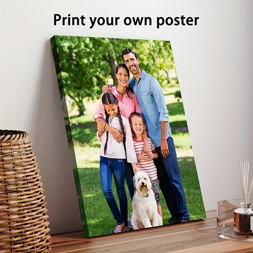2d flat 2d flat 2d flat 1pc customizable canvas art with pine wood frame personalized photo canvas poster ideal for memories and moments perfect gift for wall art home decor valentines day decorations 2d flat