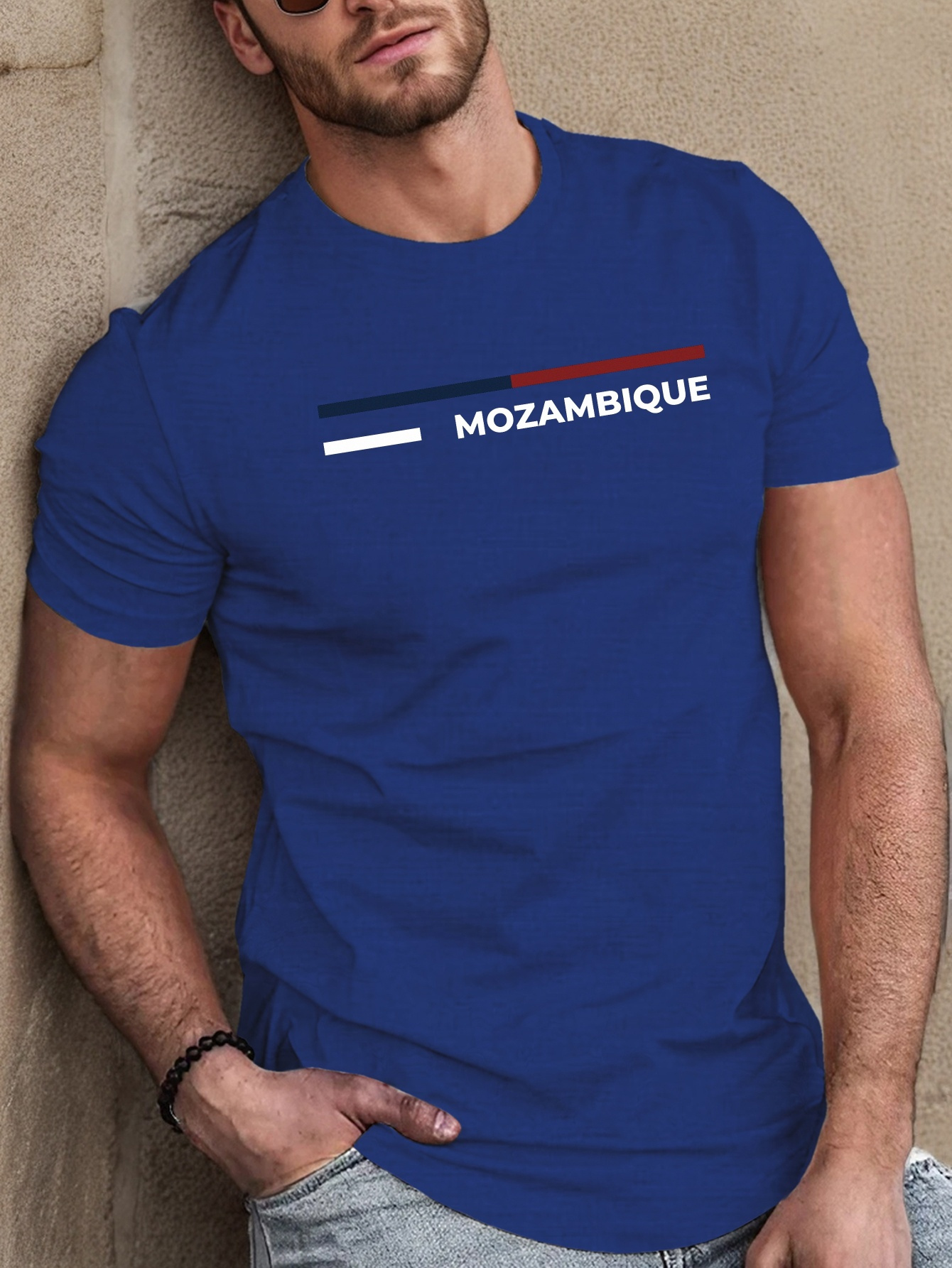Camiseta com Estampa Geométrica Inspirada em Moçambique  5